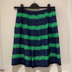 J Crew silk floral skirt size 00